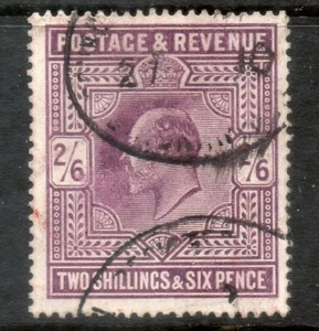 1902 SG262 2/6 Pizarra Púrpura Calza M49 (3) MUY BIEN USADO Cat £150 CDS - Imagen 1 de 1