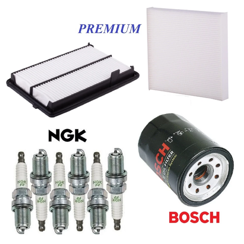 Tune Up Kit Air Cabin Oil Filters Spark Plugs For ACURA RDX V6 3.5L 2013-2018 - Image 1 of 1