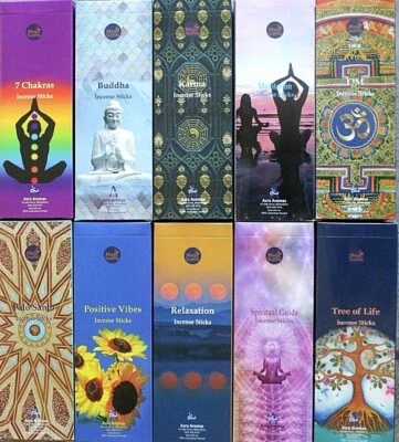 20-200 Sticks ASRA Incense CHOOSE or MIXED HEX Bulk Pack Reiki Chakra Yoga Peace - Image 1 of 3
