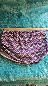 Black Womens Ruched adjustable side SWIM SKIRT Apt 9  size 8 MULTICOLOR - Picture 1 of 5