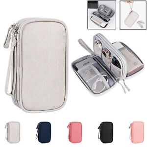 Travel Cable Storage Bag Organizer Portable USB Gadgets Wires Charger Case Pouch