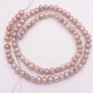 Off round Real Freshwater Pearl Loose 14" Strand 4mm-11mm 