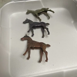 Antiker 50er Jahre Ajax Bogenschütze Hartplastik grün Wirbel marmoriert Farbe alle drei - Bild 1 von 7