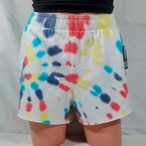 Girls' Boyfriend Fleece Shorts-Youth Pride-Swirl Pride Tie Dye-Various Sizes-NWT - Picture 1 of 8