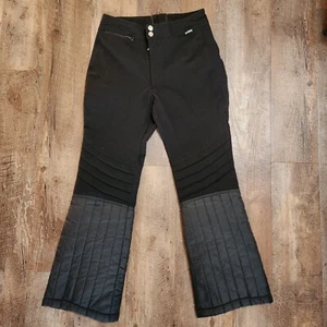 Snuggler Ski Snow Pants Black Made In Japan Wool - 12R - Picture 1 of 9