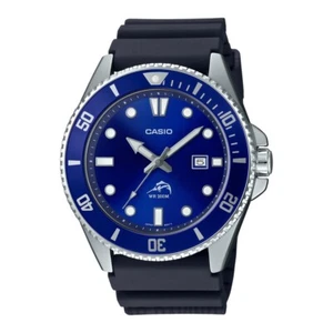 OROLOGIO CASIO MDV-106B-2AV BLUE DURO ANALOGICO BILL GATES CASIO ORIGINAL - Imagen 1 de 8