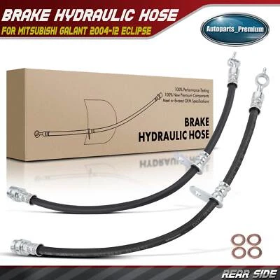Manguera hidráulica de freno trasero 2 piezas para Mitsubishi Galant 2004-12 Eclipse 2006-2012 Foto 1 de 4