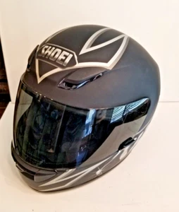 Shoei RF-1000 Full Face Helmet Black/Grey Matte - Size Small w Dust Bag - Picture 1 of 11