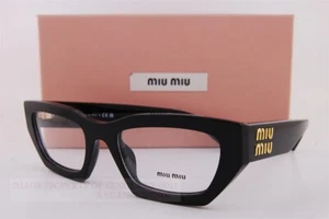 Brand New Miu Miu Eyeglass Frames MU 03XV 1AB Black For Women 53mm - Photo 1/7