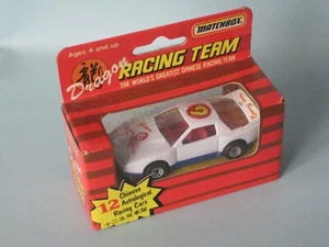 Matchbox Pontiac Firebird Cuerpo Blanco Juguete Modelo 70mm En Caja Año Dragon Racing b - Imagen 1 de 2