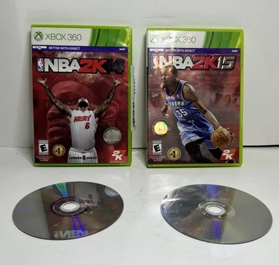NBA 2k14 & 2k15 Xbox 360 VGC 2 Disc - Image 1 of 3