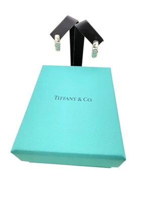 Brincos de argola Tiffany & Co. prata esterlina natureza flor rosa - Caixa - Imagem 1 de 4