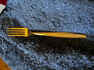 Tafelgabel - goldfarben - gebraucht - ohne Herstellungsinfo - Bild 1 von 2