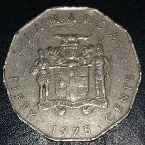 1975 Jamaican🇯🇲50 Cents 🪙 - Bild 1 von 2