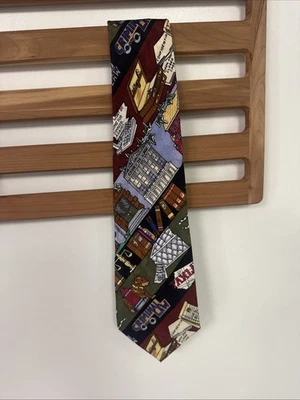 Vtg 1994 Nicole Miller Lawyer Attorney 100% Silk Men's Classic Tie  - Image 1 of 3