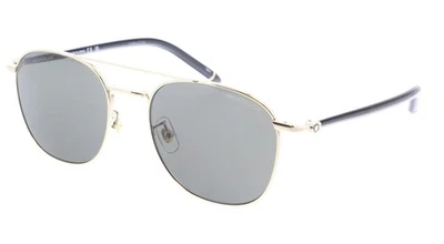Montblanc MB0271S-006 Gold Aviator-Inspired Sunglasses Classic Elegance - Image 1 of 4