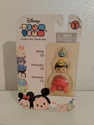 Disney Tsum Tsum Serie 3 Genio #325 Pinocho #305 Sebastian #163 Foto 1 de 2