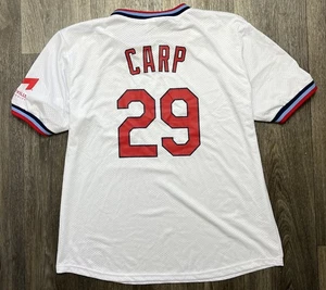 St Louis Cardinals Mens XL White Baseball Jersey CARP 29 SGA Mystery Giveaway - Picture 1 of 7