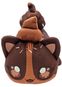 Aphmau Brown Cat Plush Toy with Donut Sprinkles & Poop Hat 9 inch Stuffed Animal - Picture 1 of 5