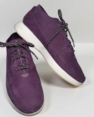 CLARKS Kiowa Deportivas Ciruela Gamuza Con Cordones Estilo de Vida Tenis Mujer’s Talla 10 Hombre’s 8 Foto 1 de 4