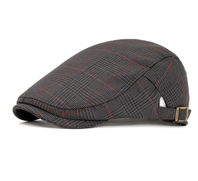 NEW Forward Hat check beret Painter's Hat Retro peaked cap Newspaper hat - Image 1 of 4