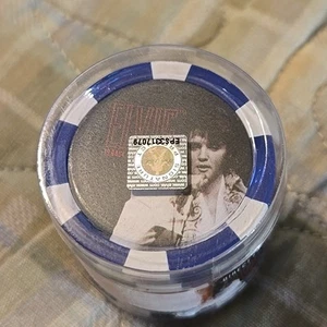 FICHAS DE POKER ELVIS PRESLEY IS BACK IN THE BUILDING 12 PIEZAS EN TUBO NUEVO OFICIAL - Imagen 1 de 11