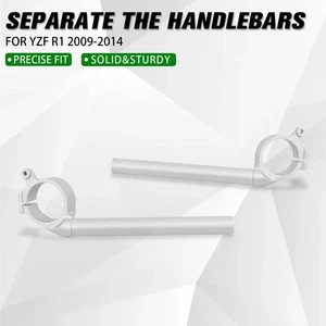 49MM Clip on Handle Bars HandleBars For Yamaha YZFR1 YZF R1 YZF-R1 2009-2014 - Picture 1 of 10
