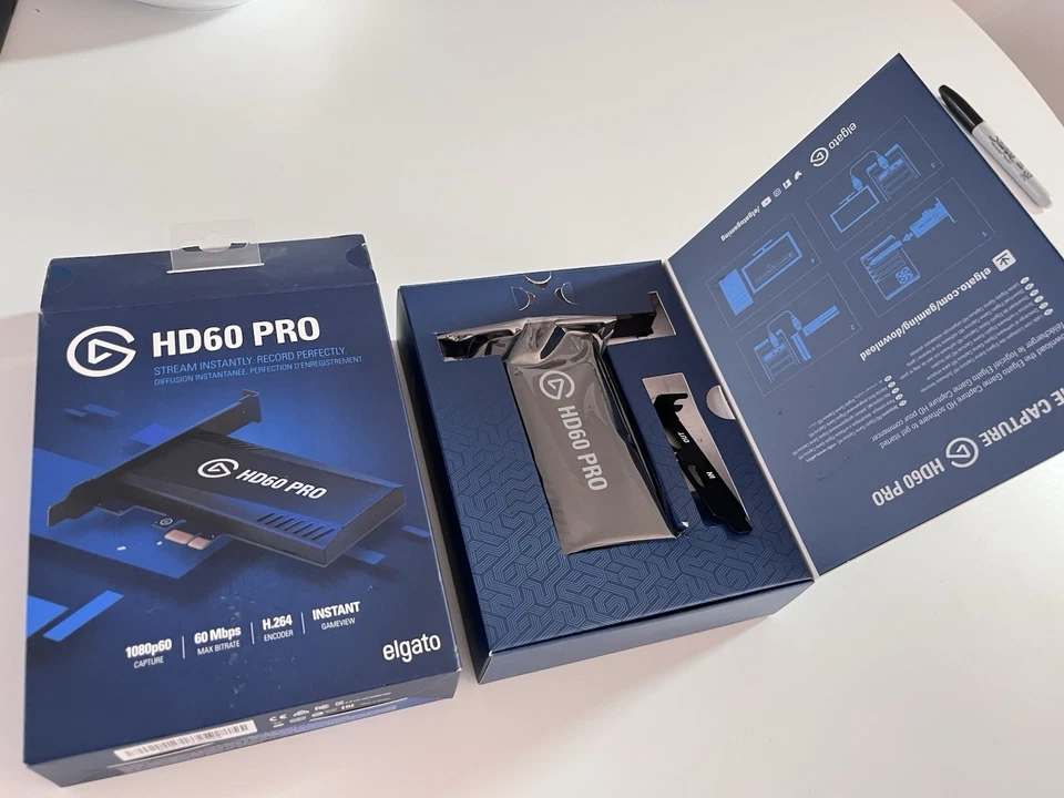Elgato HD60 Pro PCIe HDMI Video Capture Card 1080P 60FPS Streaming Gaming - Image 1 of 1