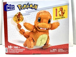 New MEGA Pokémon Jumbo Charmander Building Set - 750pcs Sealed - Picture 1 of 8