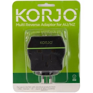NEW Korjo Multi Reverse Travel Power Adaptor Plug - Picture 1 of 5
