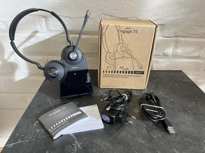 Jabra Engage 75 W31K Version D – Wireless DECT Headset – Stereo - Bild 1 von 4