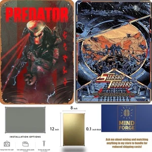 Starship Troopers & Predator COMBO Collectible Tin signs (Matte Finish) - Picture 1 of 6