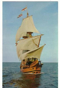MAYFLOWER II-PLYMOUTH,MA SAILED 1957 - Picture 1 of 2