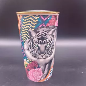 Bicchiere da viaggio Tristan Eaton X Starbucks Tiger ceramica tazza pop art tropicale - Foto 1 di 8