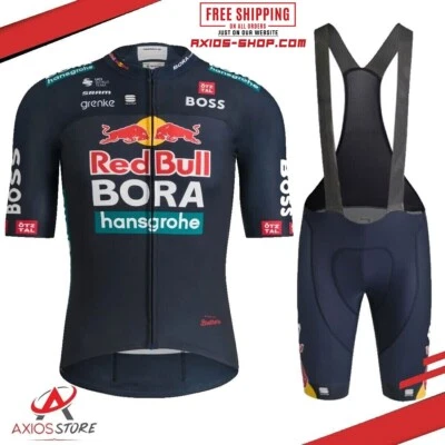 KIT DE CICLISMO BORA REDBULL HANSGROHE Jersey RED BULL 2024 CONJUNTO DE CONJUNTO DE BICICLETA Foto 1 de 4
