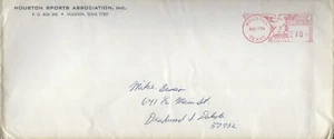 Lote de 2 Sobres Correo Comercial Estándar Publicados por los Astros de Houston Agosto 1974 - Imagen 1 de 2