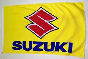 Suzuki Motorcycle Premium Flag 3' x 5' Indoor Outdoor (USA Seller) - Picture 1 of 2