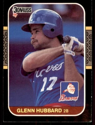 1987 Donruss Glenn Hubbard Atlanta Braves #634 - Image 1 of 2