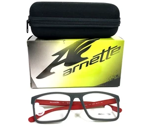 Arnette Eyeglasses Frames MC TWIST 7147 2526 Matte Gray Red Full Rim 54-17-140 - Picture 1 of 12