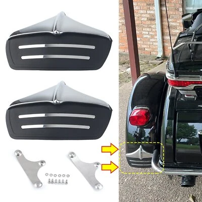 Rear Fender Accents Mud Flaps Fit For Harley Tri Glide FLHTCUTG 2011-2023 Trike - Image 1 of 4