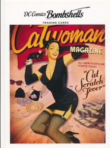 A6 CATWOMAN 2017 Cryptozoic DC Comics Bombshells VARIANT