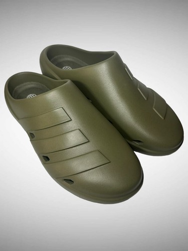 ADIDAS Sandalo da esterno Adicane Clog verde oliva da uomo slip on slide HQ9917 taglia 10