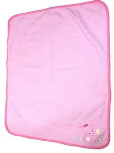Carters Child Of Mine Pink Soft Security Baby Blanket Puppy Penguin 31" x 35" - Picture 1 of 5