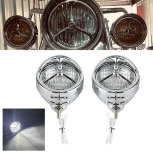 2X 4.5" LED Fog Passing Lights For Harley Touring Road King Street Electra Glide - Picture 1 of 9