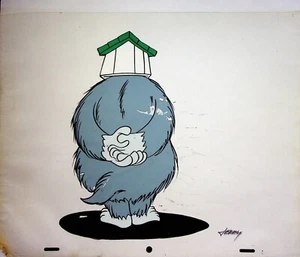 Mighty Man & YukK 1979 Promo SIGNIERT JERRY EISENBURG handbemalt Cel #LF - Bild 1 von 3