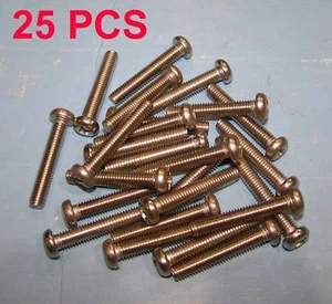 25pcs M6-1.0 x 35 mm Phillips 18-8 Stainless Pan Head Machine Screw - Picture 1 of 3