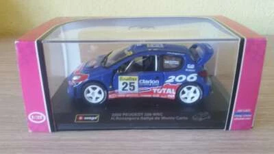 PEUGEOT 206 WRC 2002 RARO H.Rovampera Rally Monte Carlo Burago 1:32 - Immagine 1 di 4