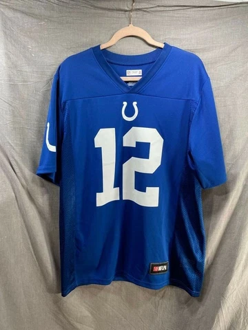 Indianapolis Colts NFL Andrew Luck Jersey Adult Medium Blue Pullover Mens Cover