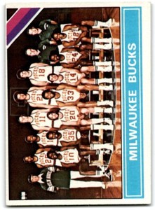 1975-76 Topps Milwaukee Bucks Milwaukee Bucks #213