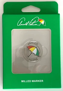 ARNOLD PALMER REGENSCHIRM GEFRÄST AUSGESCHNITTEN GOLFBALL MARKER FENSTER GESCHENKBOX C13 - Bild 1 von 3
